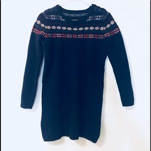 Tommy Hilfiger navy jacquard long top sweater.